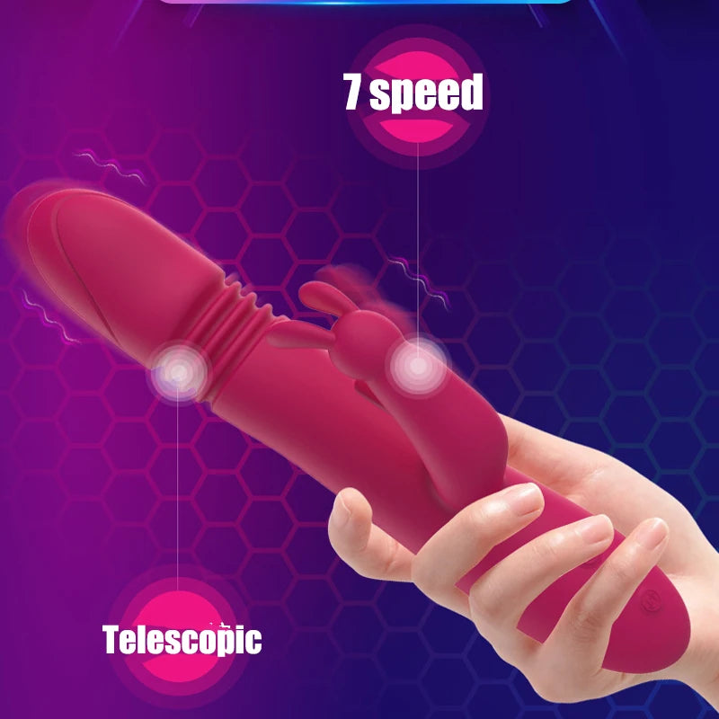 G-Spot Dildo Vibrator Double Rod AV Stick Female Vagina Masturbator Rabbit Vibrators Adult Sex Product Erotic Sex Toys for Women