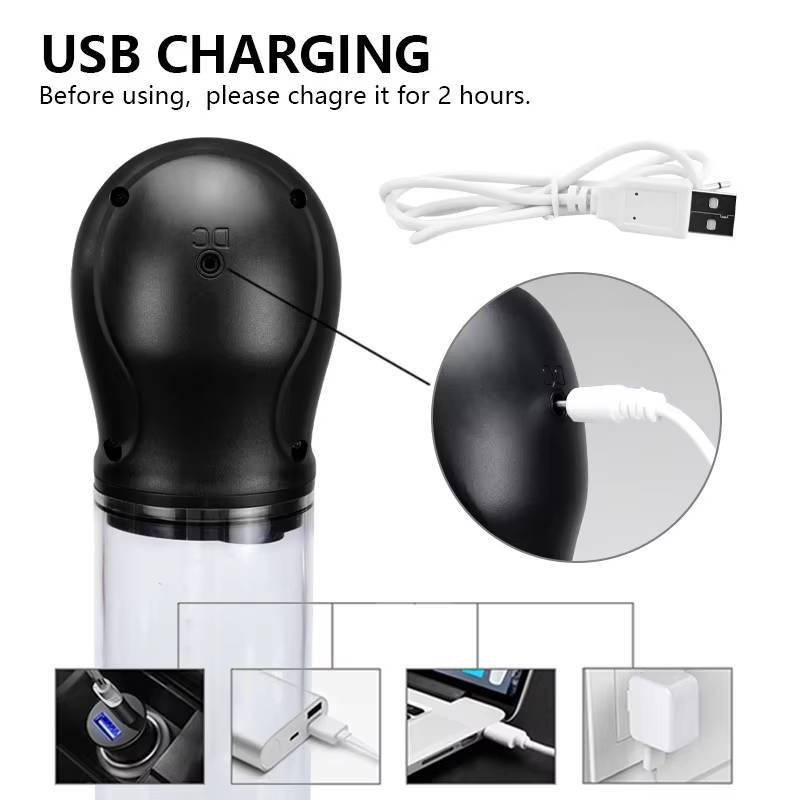 Pump Penis Enlargement, Lubricant, Electric Penis Pump For Men Male Masturbator Vacuum Pump Penis Extender Sex Toys For Adults
