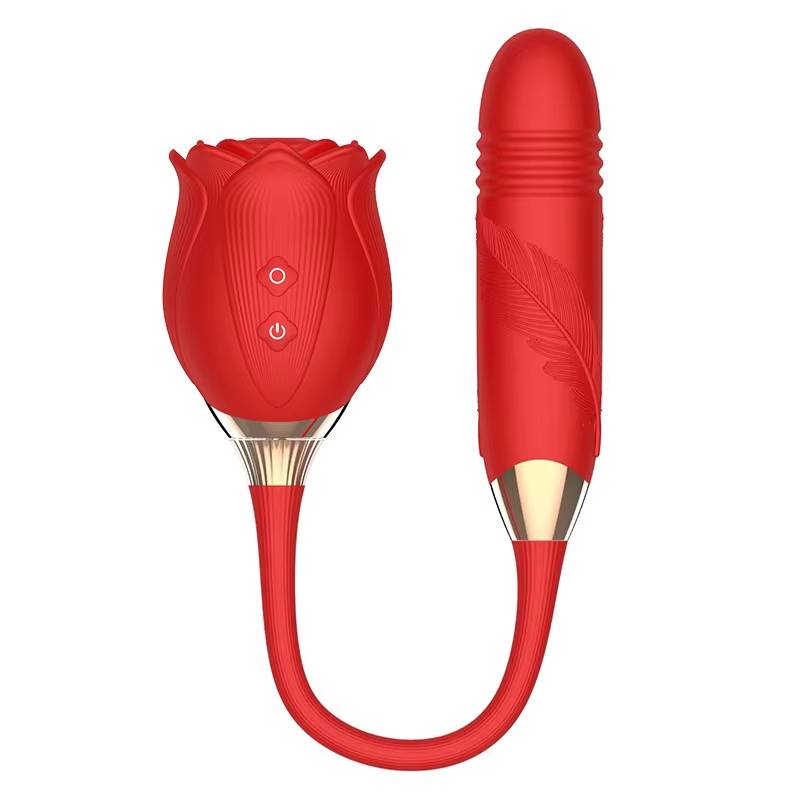 Rose Shape Vagina Sucking Twist Vibrator Nipple Sucker Oral Licking Clitoris Stimulation Powerful Sex Toys for Women Adult 18+