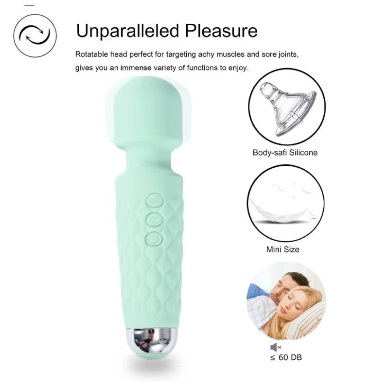 20 Modes Strong Vibration Upgraded Mini Vibrator Usb Charging Handheld Body Massager Clitoris G-Spot Vibrators Sex Toy For Women