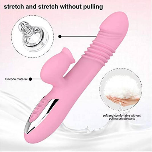 Automatic Insertion Heating Vibrating Rod Teasing Vibrator Massaging Stimulating Female Masturbator Adult Sex Toys for Women 18