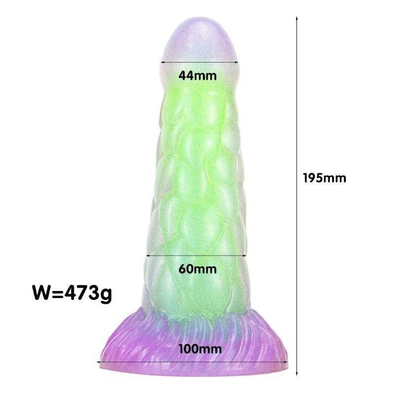 New Luminous Monster Dildo Colourful Huge Penis With Strong Suction Cup Vagina Anal Massage G-Spot Female Masturbation Sex Toys