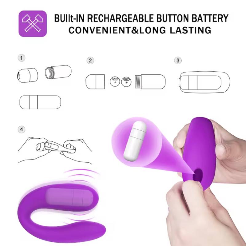 U Shape G Spot Vibrator Clitoris Stimulator We Orgasm Couples Strapon Vibe Anal Vibrator Female Masturbator Sex Toys for Woman.