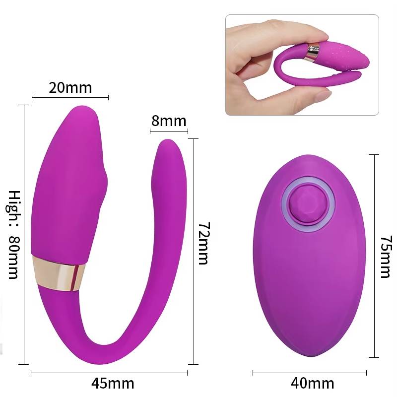 U Shape Wireless Remote Control Vibrator Female Clitoris Stimulator Dildo Wearable Sex Toys for Women Couple Adult 18 Sex Toys